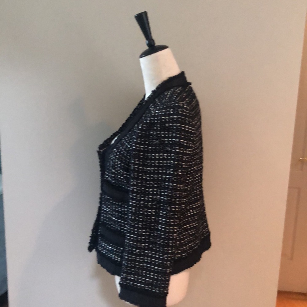 J Crew women’s jacket in tweed with grosgrain trim. Size 10. NWOT - Picture 2 of 7